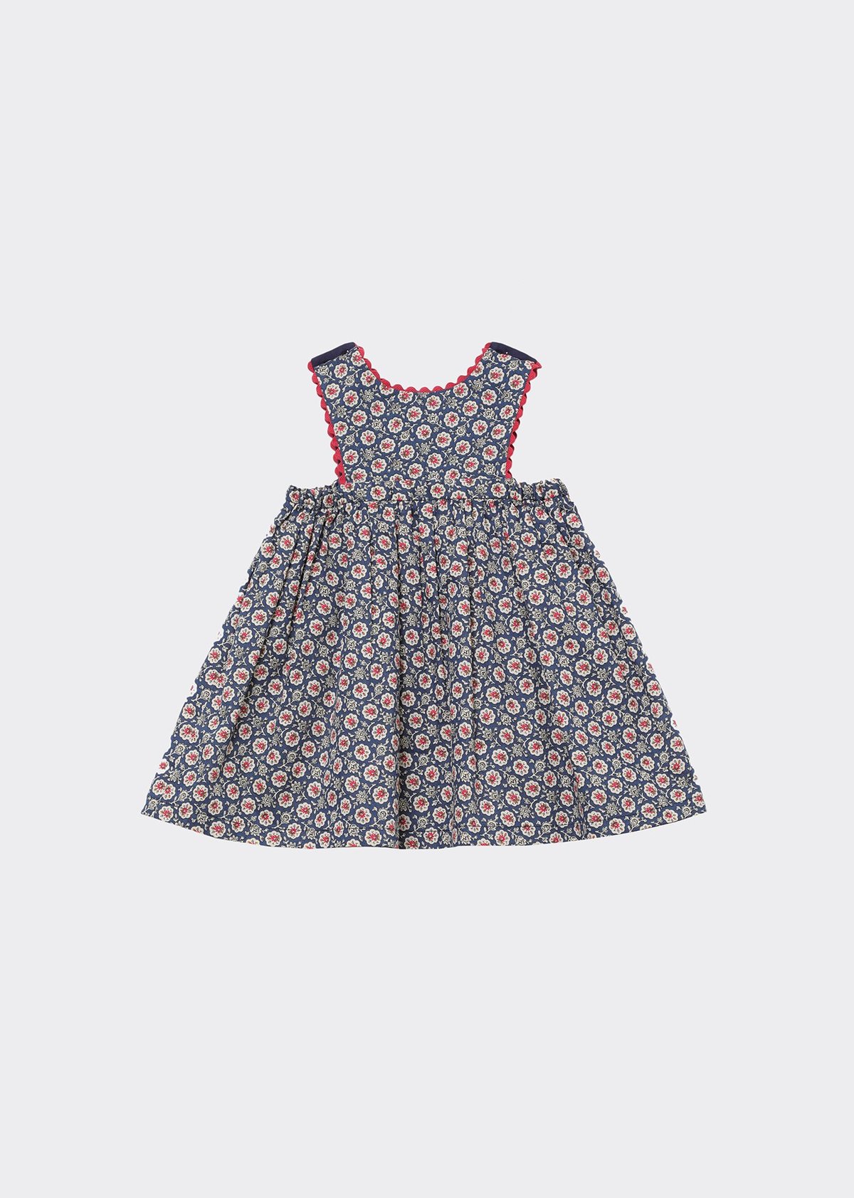 新品CARAMEL jupiter Baby DressPolka Floral Kids Caramel Jupiter Baby Dress - Navy Flower | Garmentory