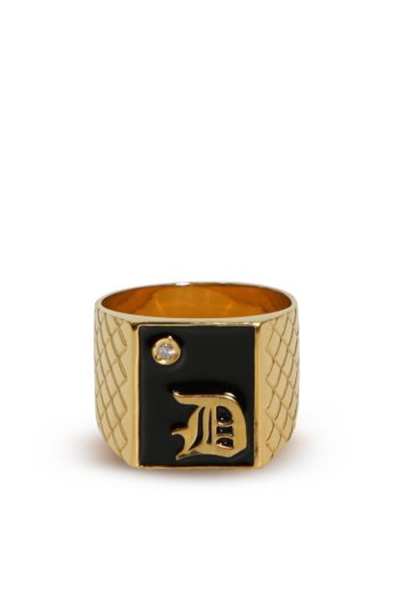 ERNEST W. BAKER ゴールド リング 15号 Ernest W. Baker Gold EWB Signet Ring Ernest W. Baker