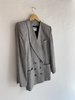 Vintage Padded Shoulder Plaid Blazer - Thumbnail 5
