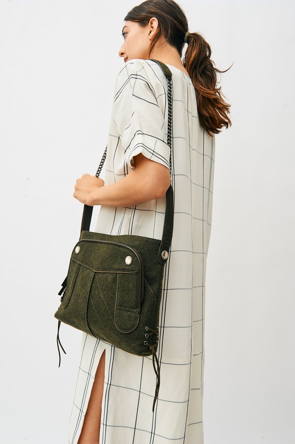 [Pre-loved] Chanel Quilted Handbag - Olive Green