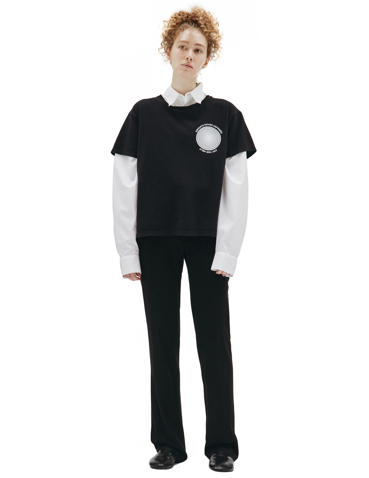 Enfants Riches Déprimés ERD シャツ Buy Enfants Riches Déprimés women white e.r.d printed
