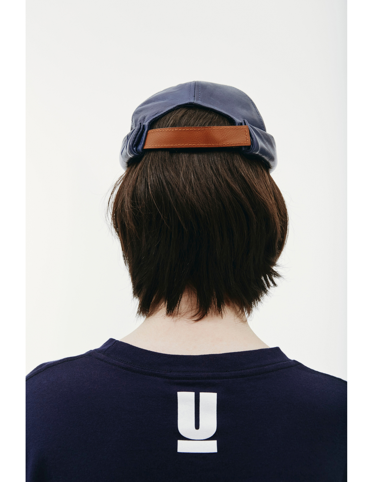 Junya Watanabe Beton Cire Navy Leather Beanie Hat | Garmentory