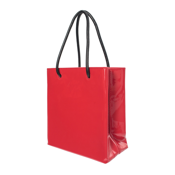 Balenciaga Red Patent Leather Shopping Tote XXS | Garmentory