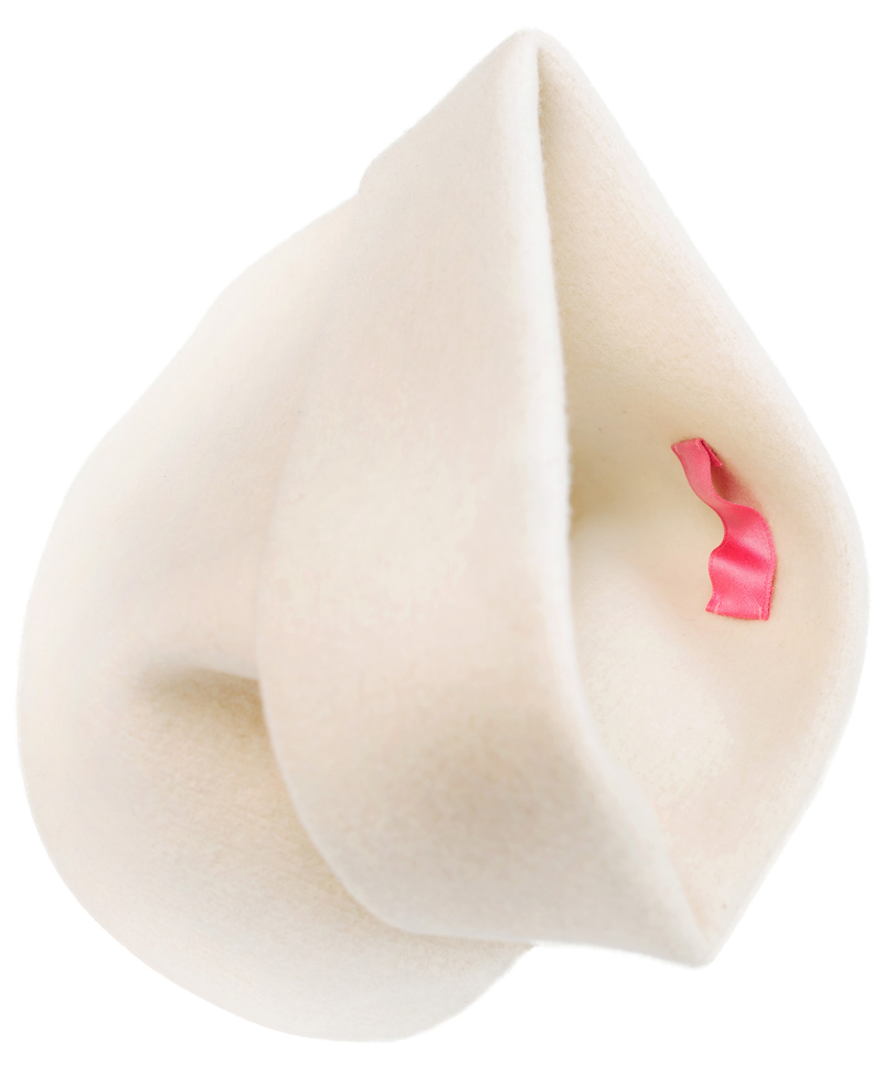 Y's Oversize Cream Beanie