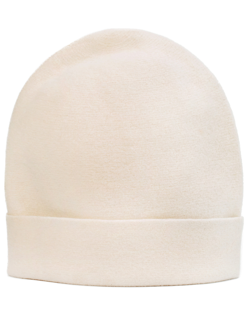 Y's Oversize Cream Beanie