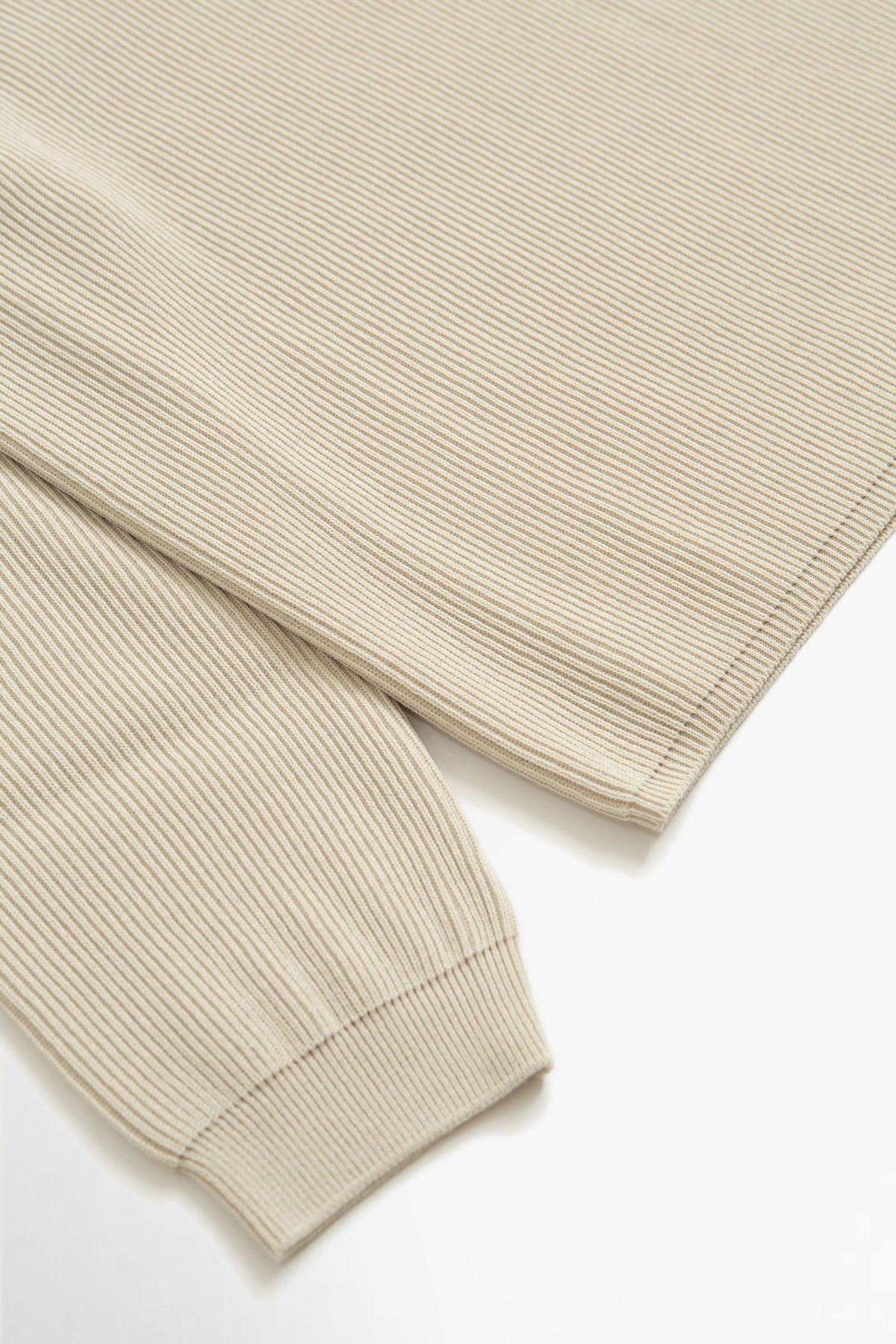 Batoner Extra Hard Twist Wool Crew Neck - Ivory | Garmentory