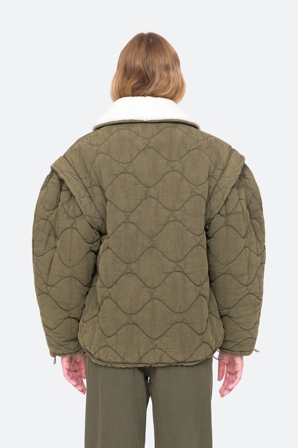 OYSTER LAYLA KNIT DENIM JACKET