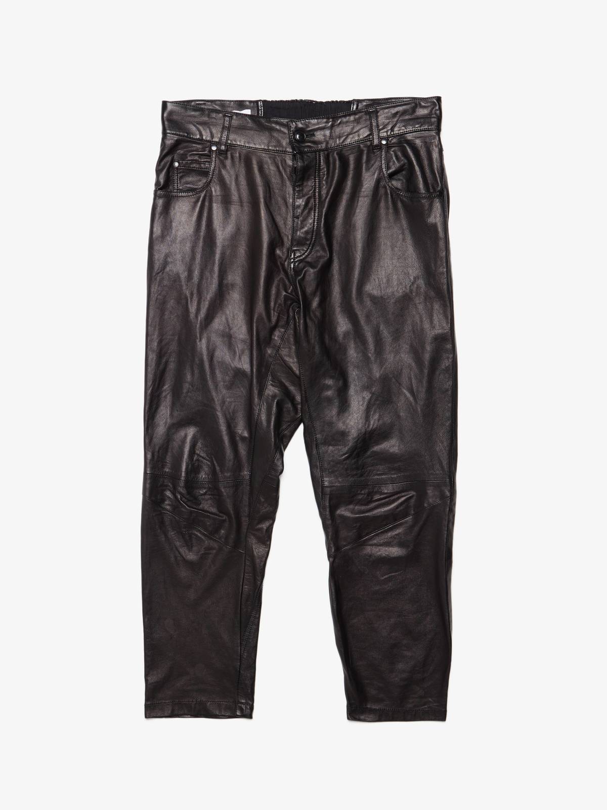 Pre - Loved] Haider Ackermann Leather Pants - Black | Garmentory