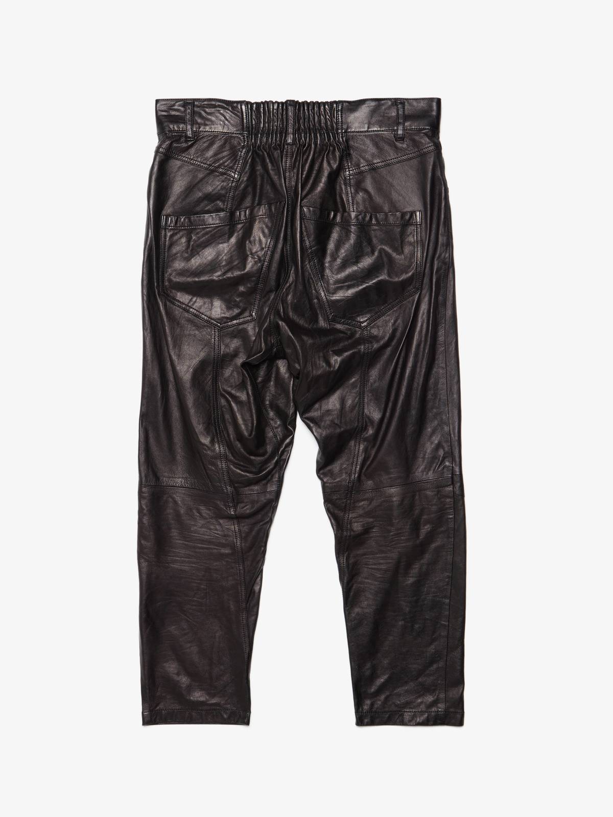 Pre - Loved] Haider Ackermann Leather Pants - Black | Garmentory