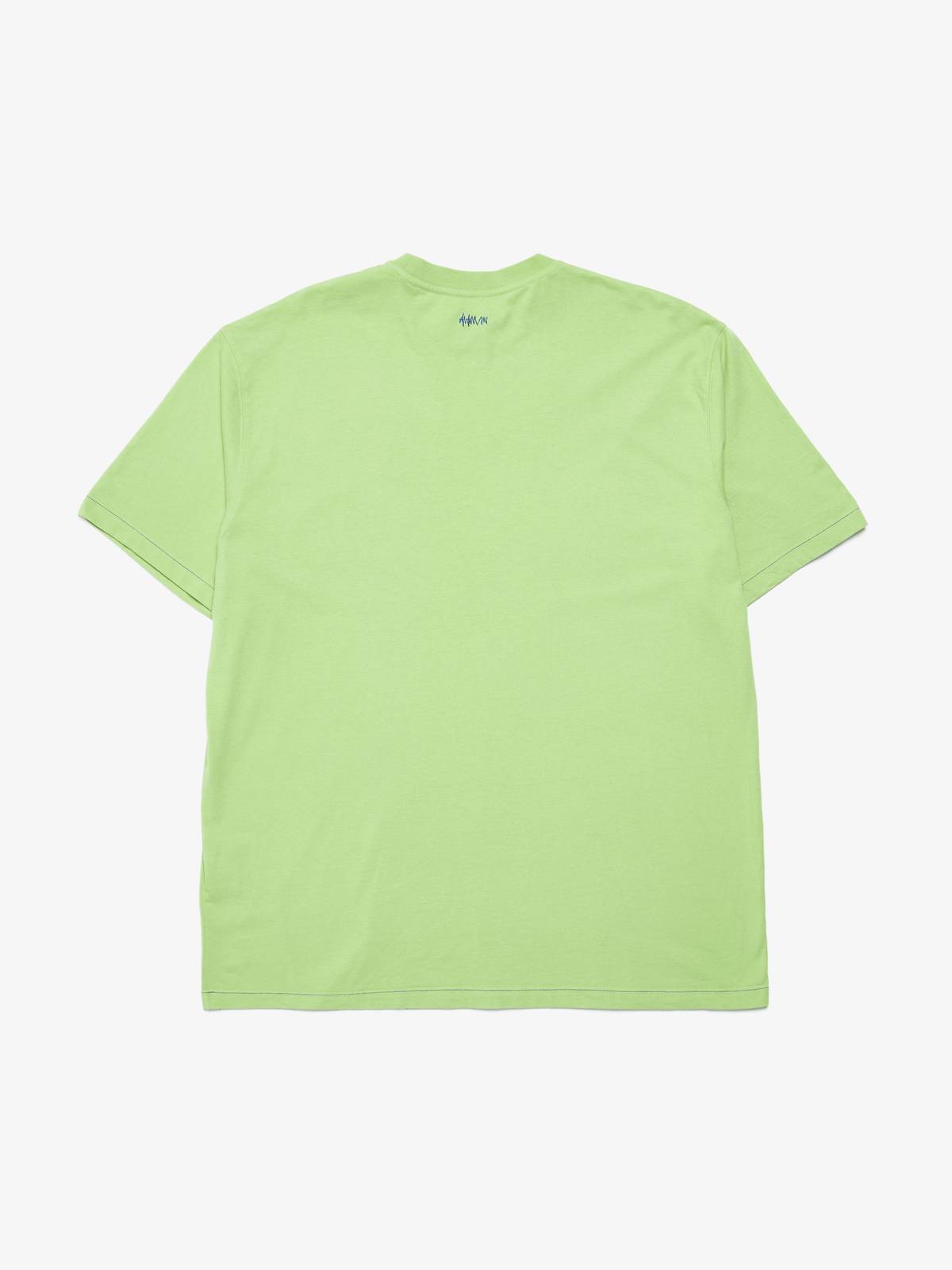 Tシャツ・カットソー ADERERROR T-Shirt - Ader Error - Cotton - Green Ader Error Lime Green Planet Printed T-shirt-GREEN | Garmentory