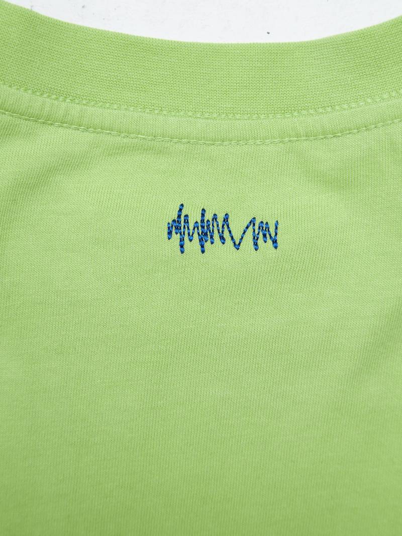 Ader Error Lime Green Planet Printed T-shirt-GREEN | Garmentory