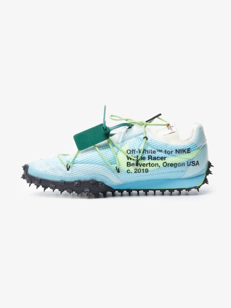 flyknit racer off white