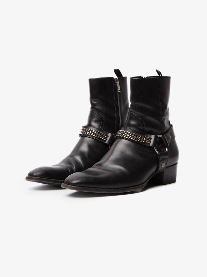 値下げ不可　SAINT LAURENT PARIS WYATT BOOTS 39 wyatt chelsea boots in suede in Beige | Saint Laurent | YSL EN-CA