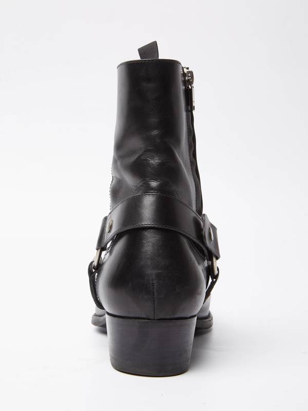Pre - Loved] Saint Laurent Paris Male Wyatt Chain Harness Boots