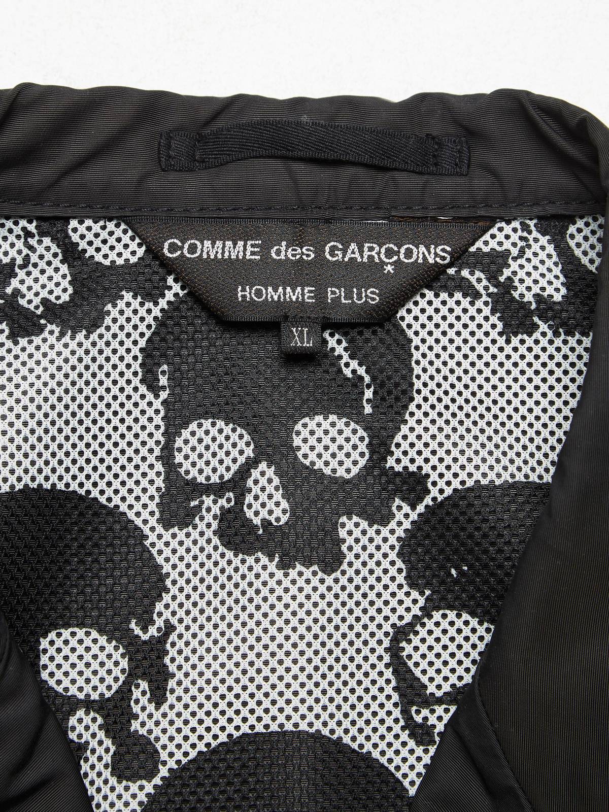 Comme Des Garcons Homme Plus Black Skull Printed Polyester Blazer 