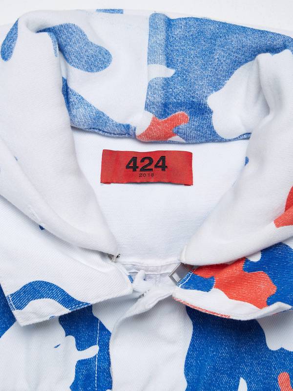 Pre - Loved] 424 On Fairfax Hood Zipped Sleeve Detal Zipped Denim