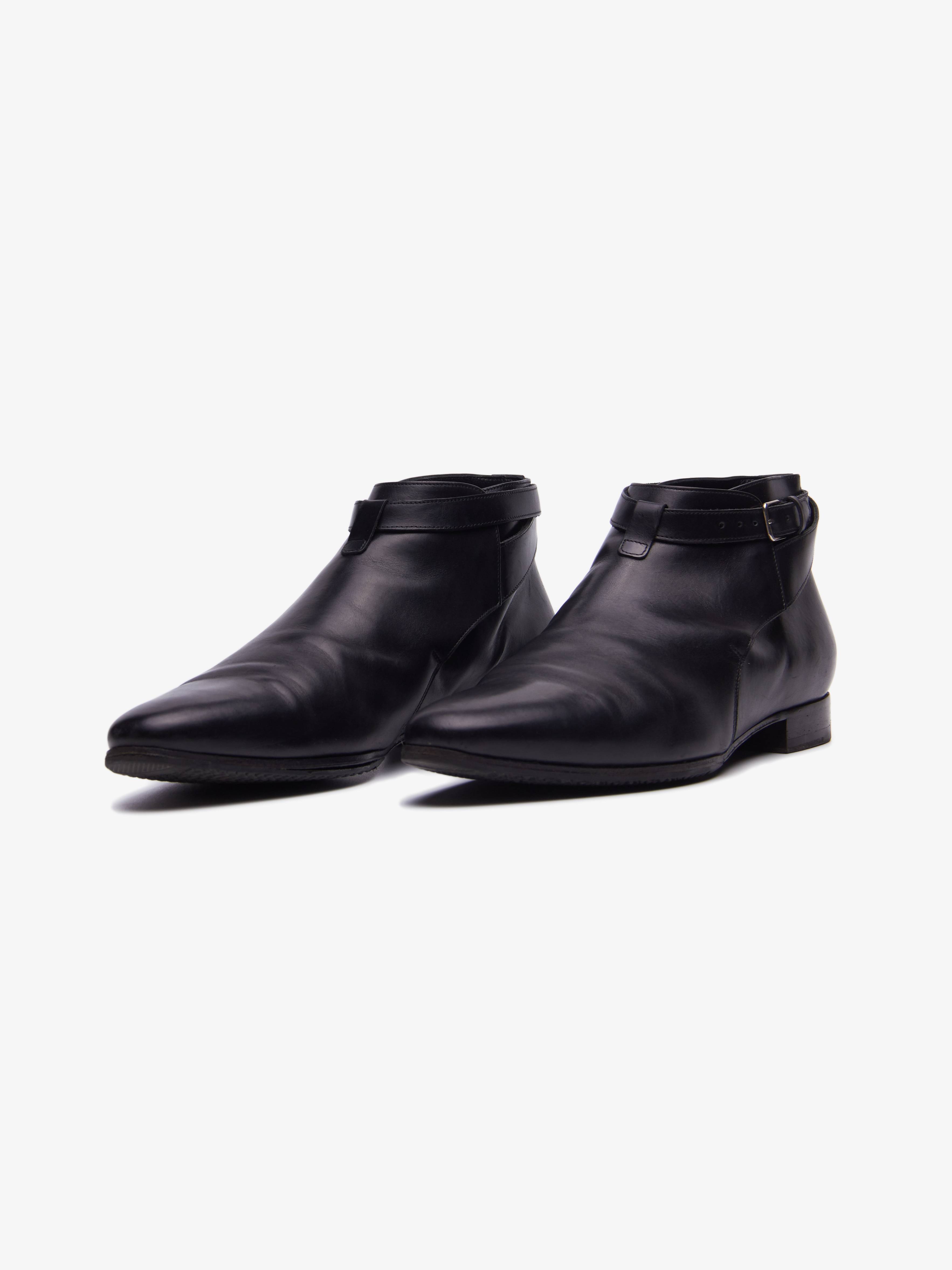 Hedi Slimane Saint laurent black studded jodhpur boots Saint Laurent AW14 Jodhpur Boots 30mm Hedi Slimane Era 41  main image 2