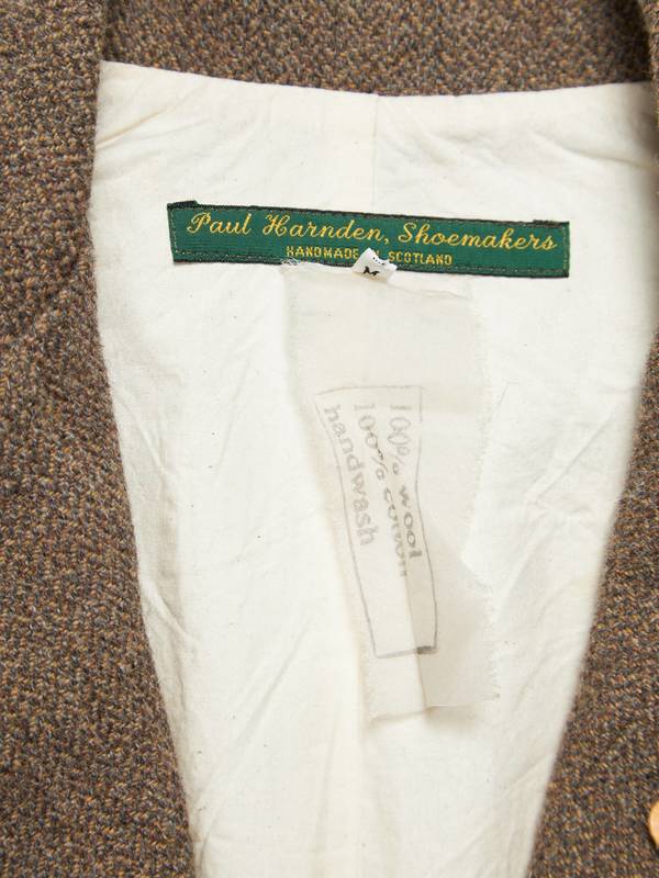 Paul Harnden Shoemakers Women Brown Herringbone Wool Jacket