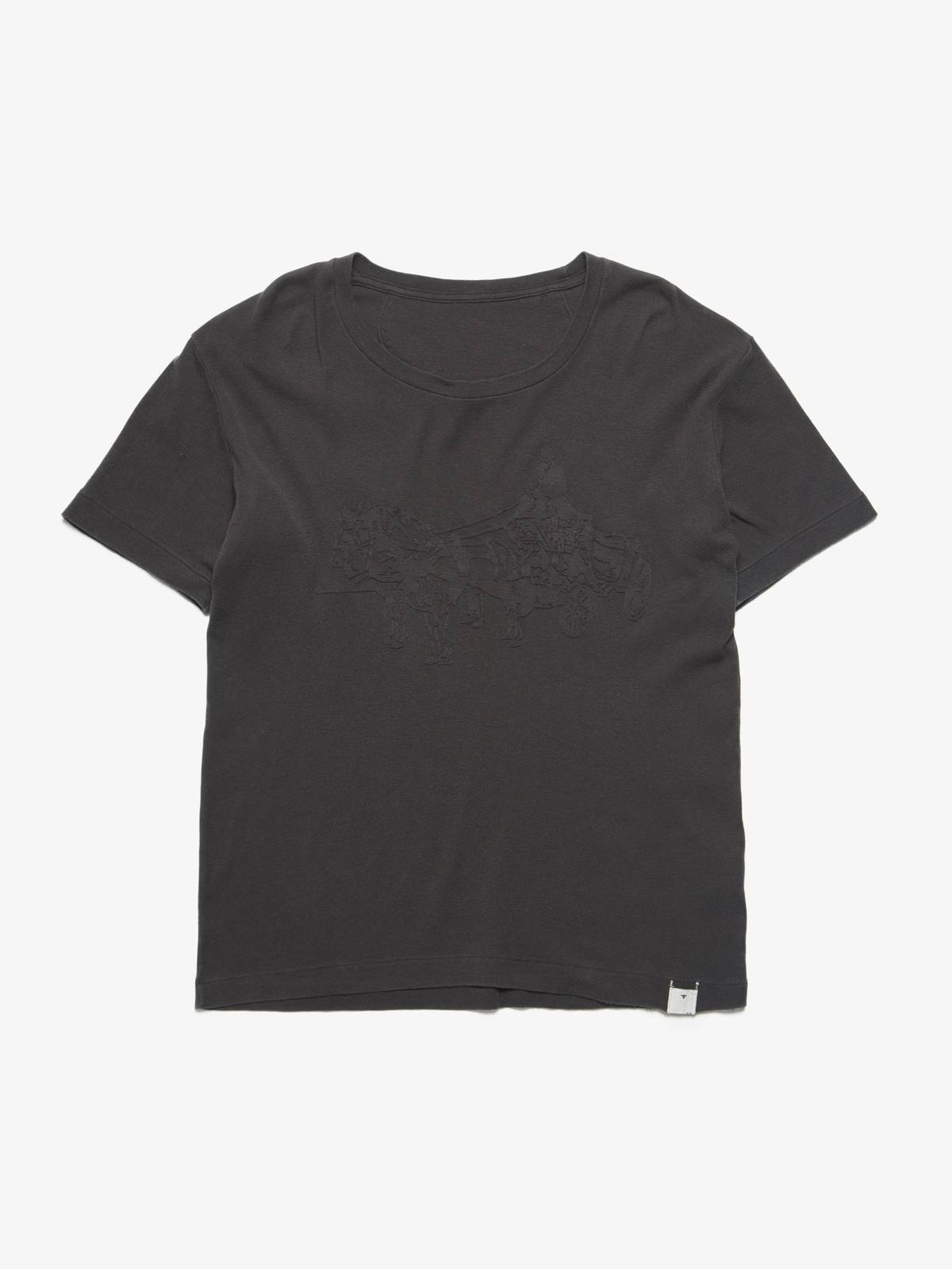 Pre-Loved] Kiminori Morishita Brown Embossed Cotton And Cashmere T 