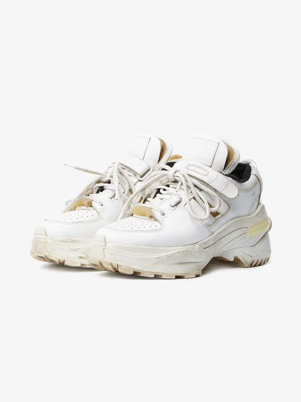 Retro fit deconstructed sneaker Maison Margiela - Retro Fit Deconstructed Low Top Trainers | HBX main image 3