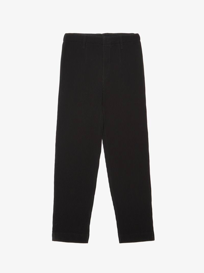 パンツ [HOMME PLISSE] WIDE SLACKS 3 BLACK Homme Plissé Issey Miyake Men's' Wide-Leg Pleated Pants in