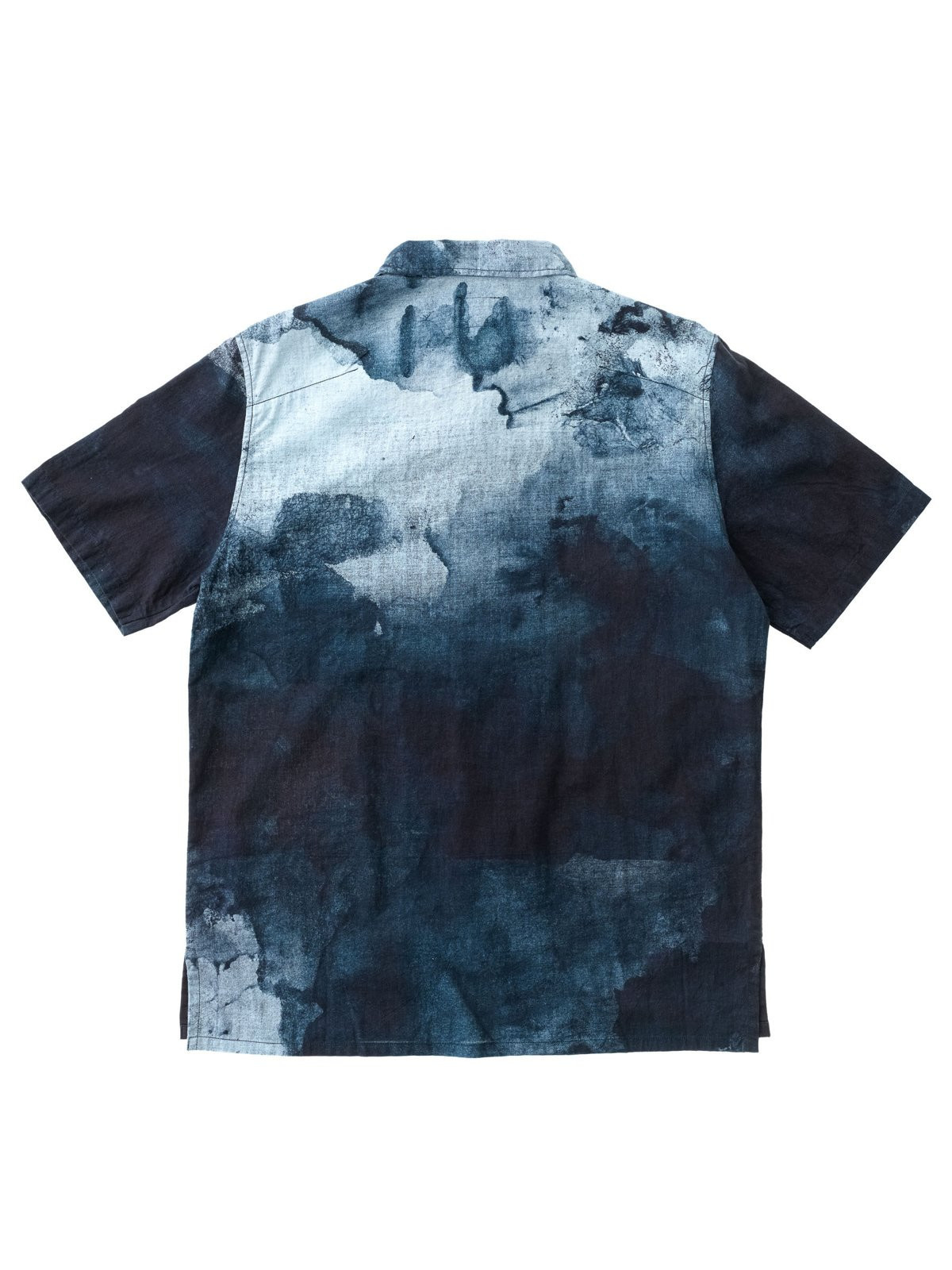 “Nudie Jeans” プリントキャンプ/アロハシャツ Smudge/Navy 5072953?w=1024