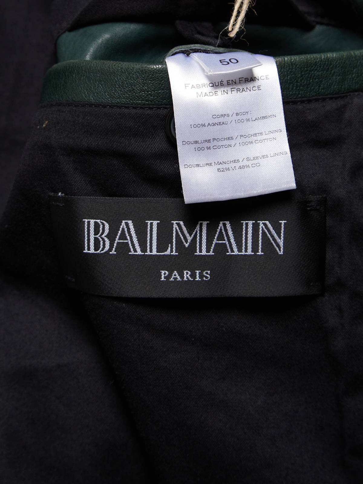 MEDIUM GEMELLI 36 DARK GREEN LAMBSKIN