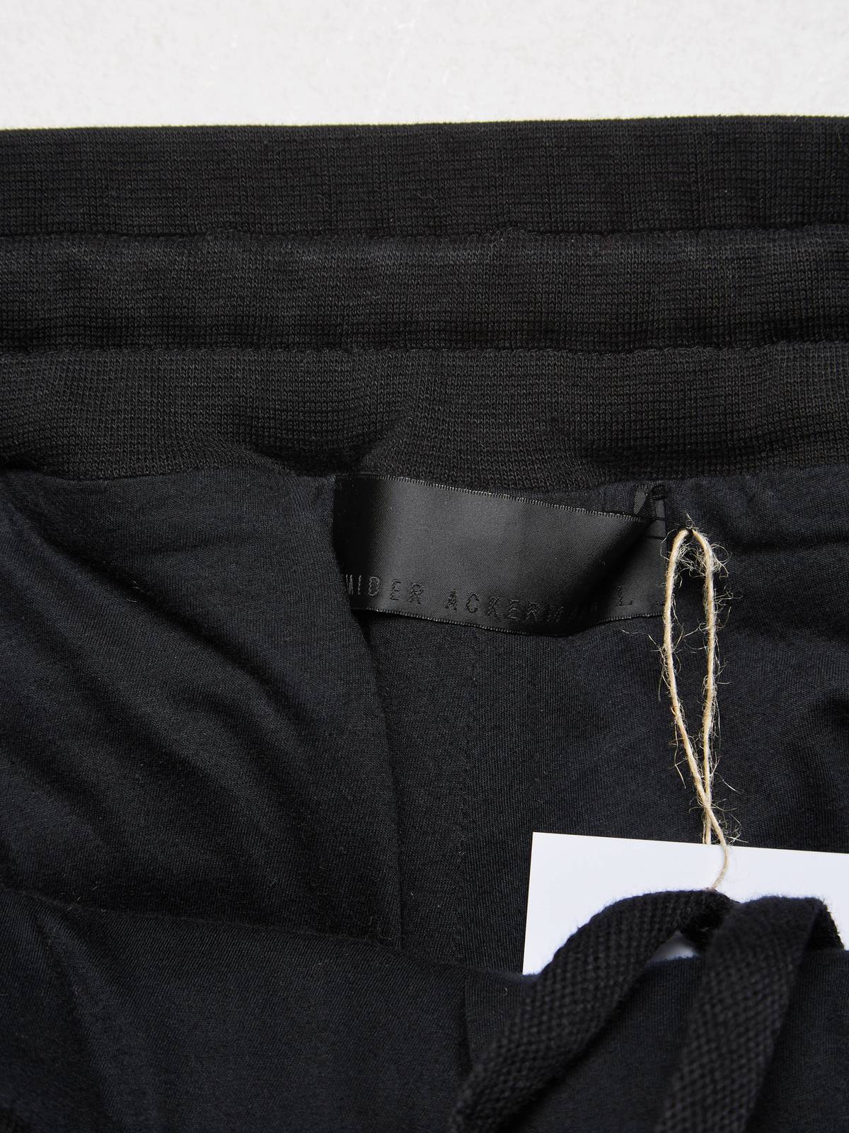 Pre-Loved] Haider Ackermann Black Velvet Striped Leather