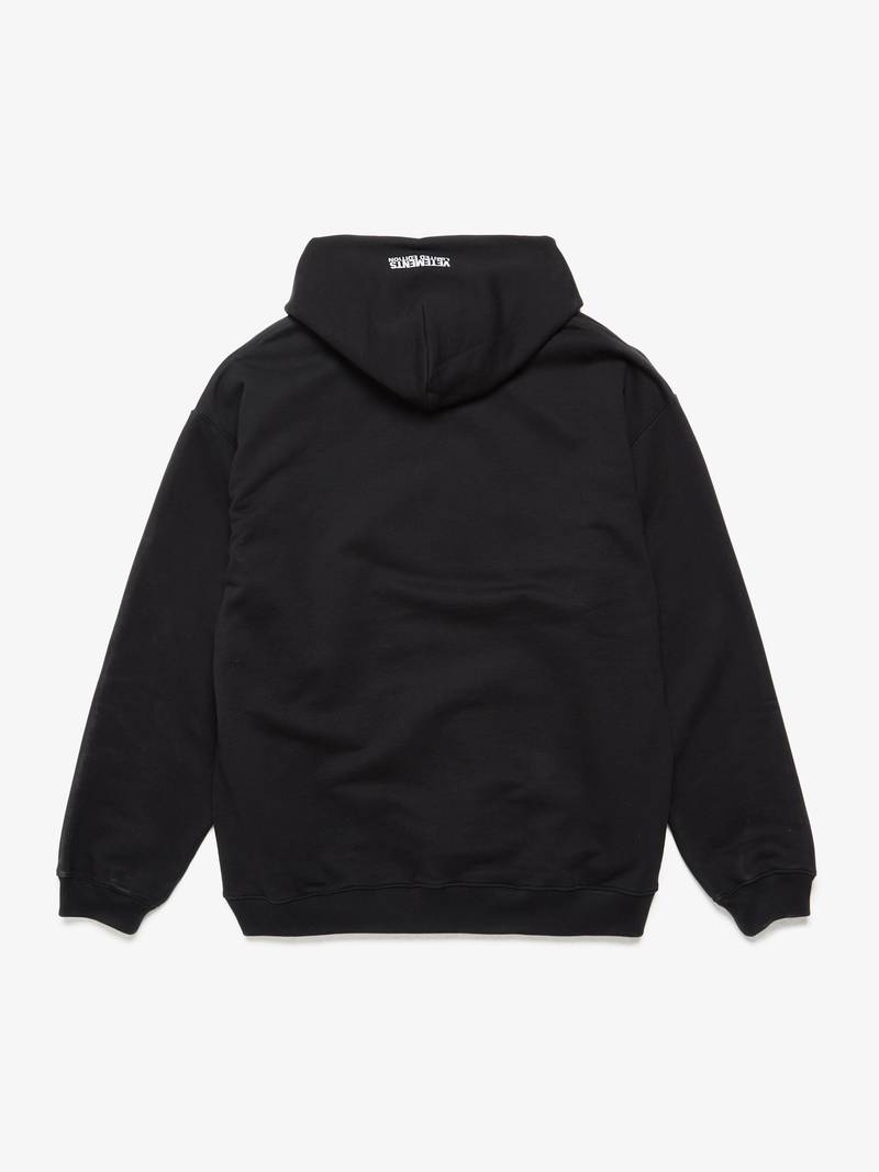 パーカー・フーディ Vetements Black Cotton Blend Oversize Sweatshirt Pre - Loved] Vetements Пиздец Oversized Cotton Hoodie