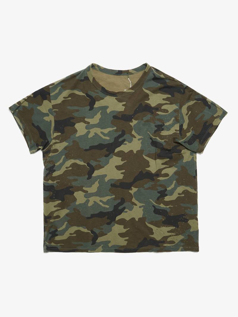 XLサイズAMIRI ALL OVER CAMO CAMP SHIRT グリーン XLサイズAMIRI ALL OVER CAMO CAMP SHIRT グリーン