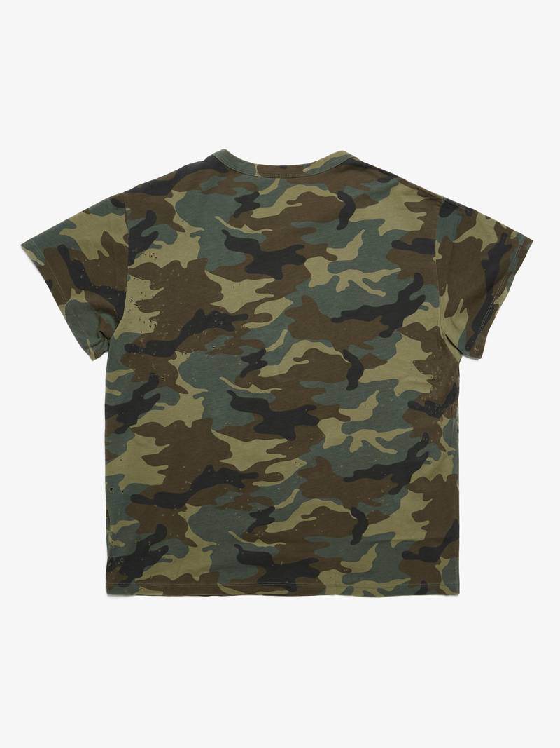 XLサイズAMIRI ALL OVER CAMO CAMP SHIRT グリーン XLサイズAMIRI ALL OVER CAMO CAMP SHIRT グリーン