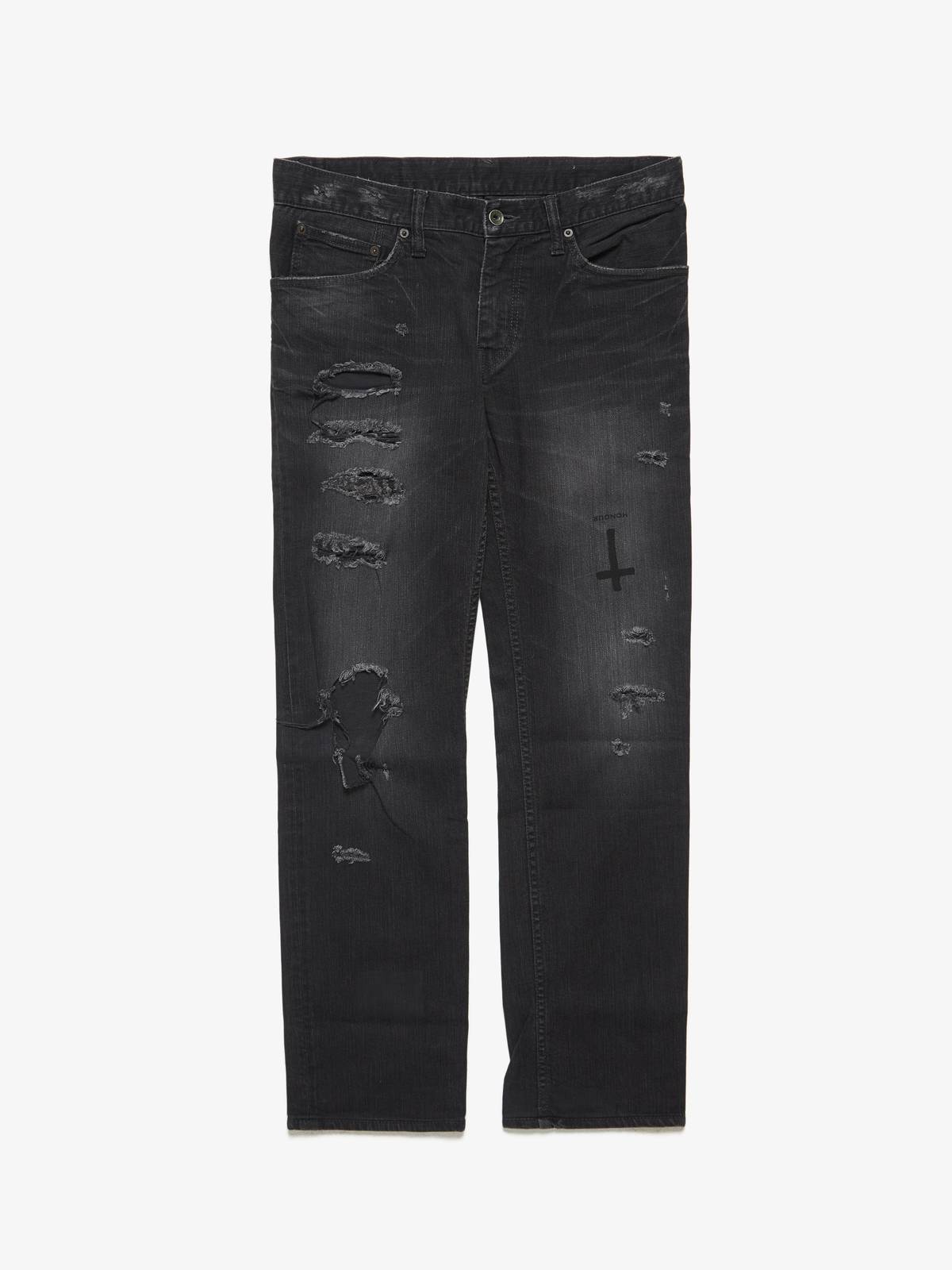PRE - LOVED] Le Grande Bleu (L.G.B.) Dark Gray Distressed Cross 