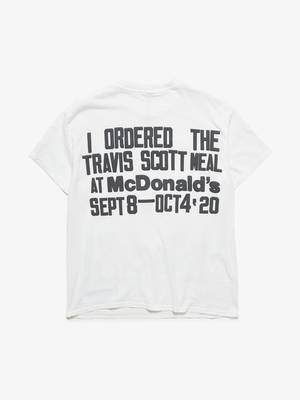 Cactus Jack X Travis Scott "McDonalds's Hamburgers" Front And Back Printed T -shirt | Garmentory