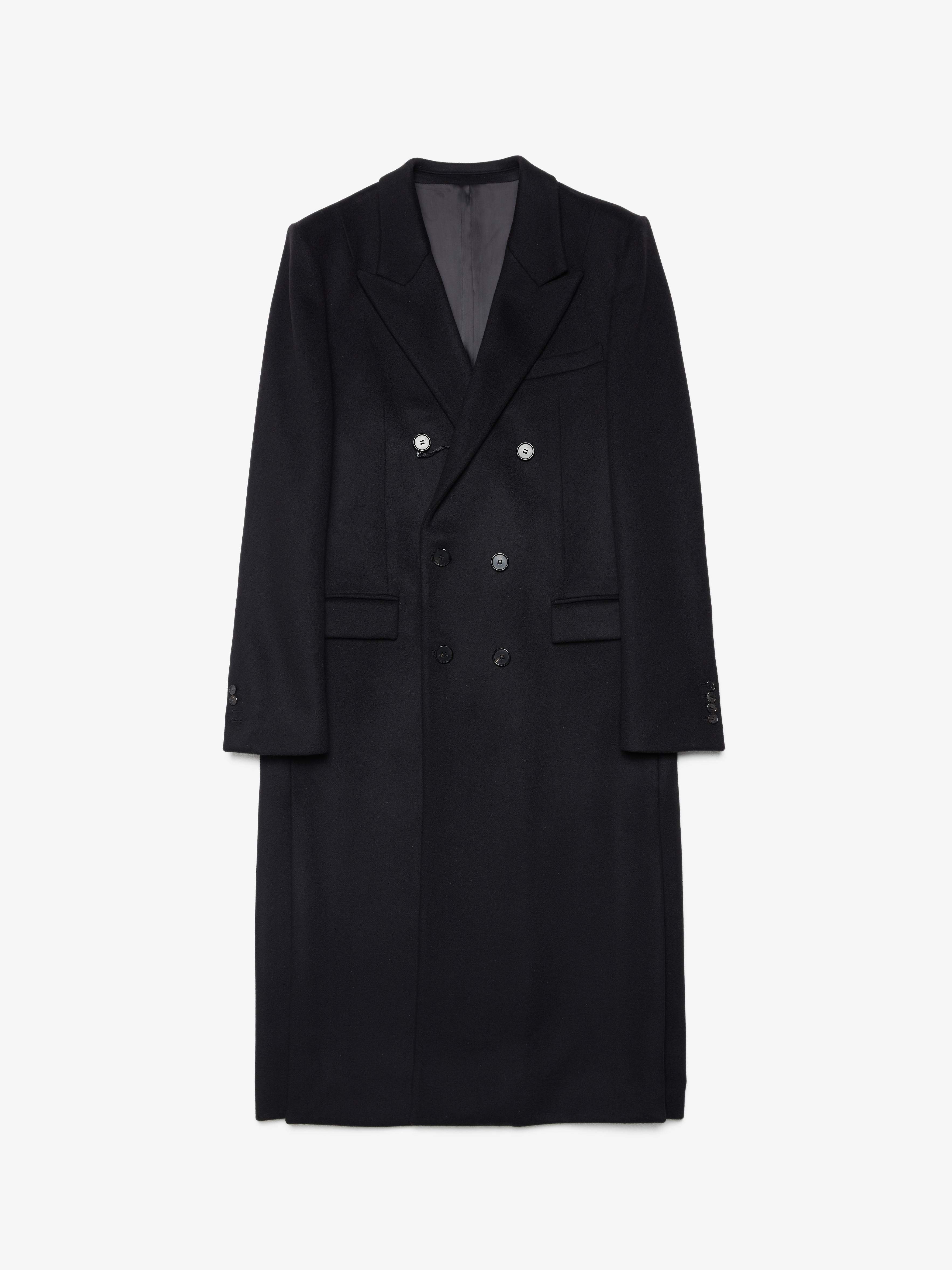 [Pre Loved] Double Breasted Wool Coat Black Garmentory