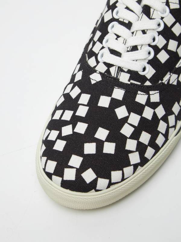 Pre - Loved] Celine X Hedi Slimane Unorganized Squares Low Lace Up