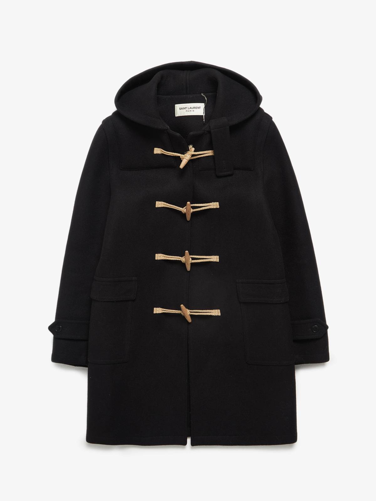 Pre - Loved] Saint Laurent Paris Wool Duffle Coat | Garmentory