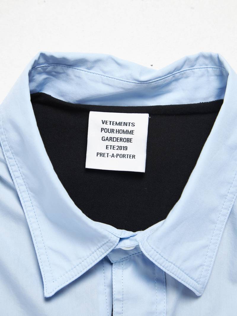 VETEMENTS GARDEROBE ETE 2019 長袖シャツ