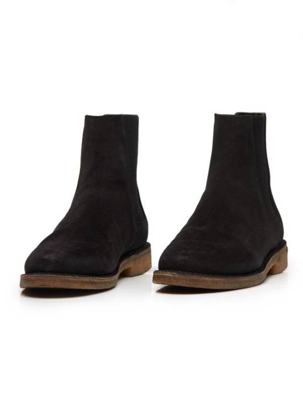 Pre-Loved] Saint Laurent Paris Black Suede Crepe Sole 