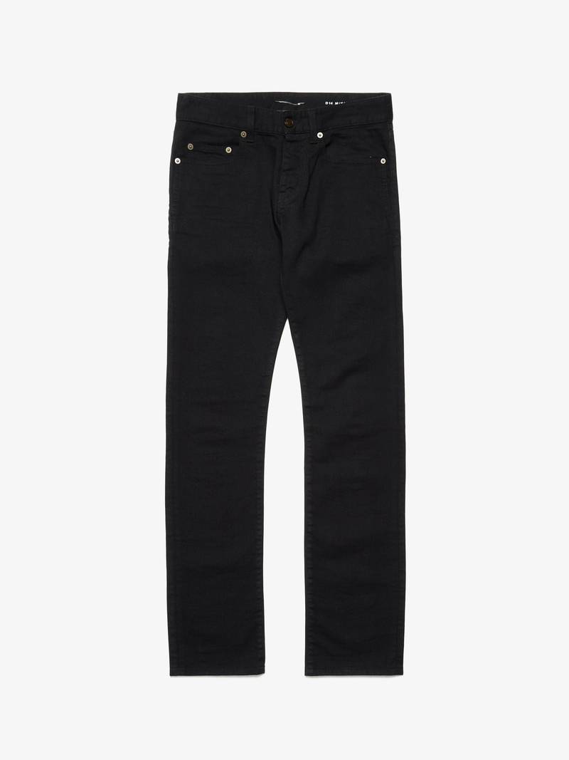 VIP【送料関税込】SAINT LAURENT STRAIGHT COTTON JEANS Saint Laurent Long Straight-Leg Denim Jeans - Bergdorf Goodman
