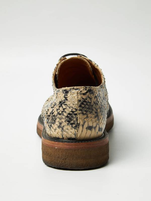 Dries Van Noten python brown derby shoes 40.5 Pre - Loved] Dries Van Noten Snake Skine Styled Derby Shoes  main image 2