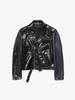 [Pre-Loved] Enfants Riches Deprimes Leather Contrast Sleeve Detailed Jacket-BLACK - Thumbnail 1