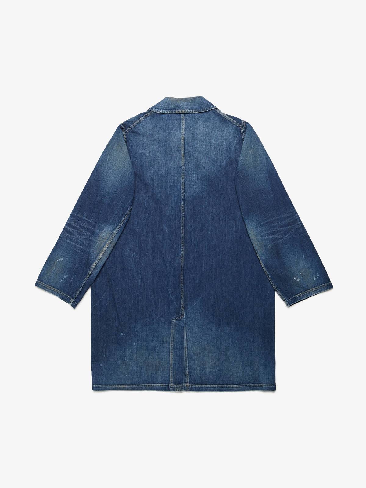 Pre-Loved] Visvim Grease Monkey Coat Dry Denim | Garmentory