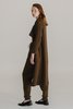 Mijeong Park Ribbed Knit Long Coat - Brown - Thumbnail 3