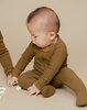 Kids Noble Organic Waffle Footie Sleeper - Moss - Thumbnail 3