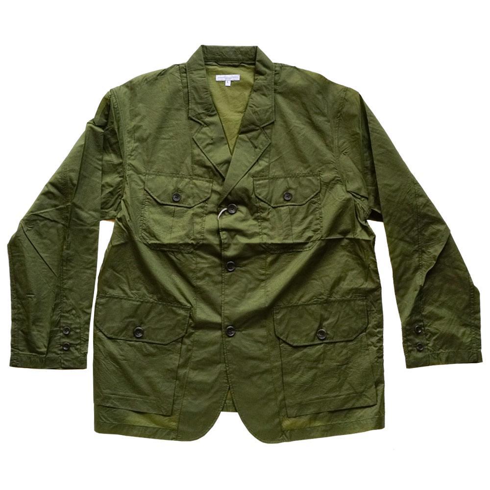 ジャケット・アウター ENGINEERED GARMENTS Folk Jacket Nylon Folk-Jacket--Olive-Nylon-Micro