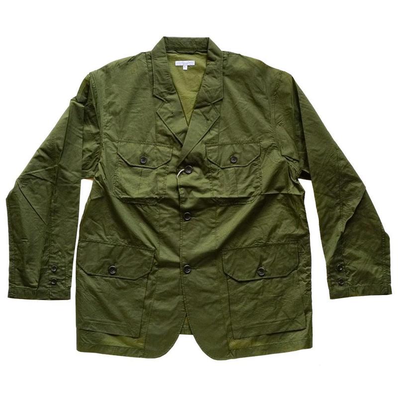 ジャケット・アウター ENGINEERED GARMENTS Folk Jacket Nylon Folk Jacket 'Olive Nylon Micro Ripstop' | Garmentory