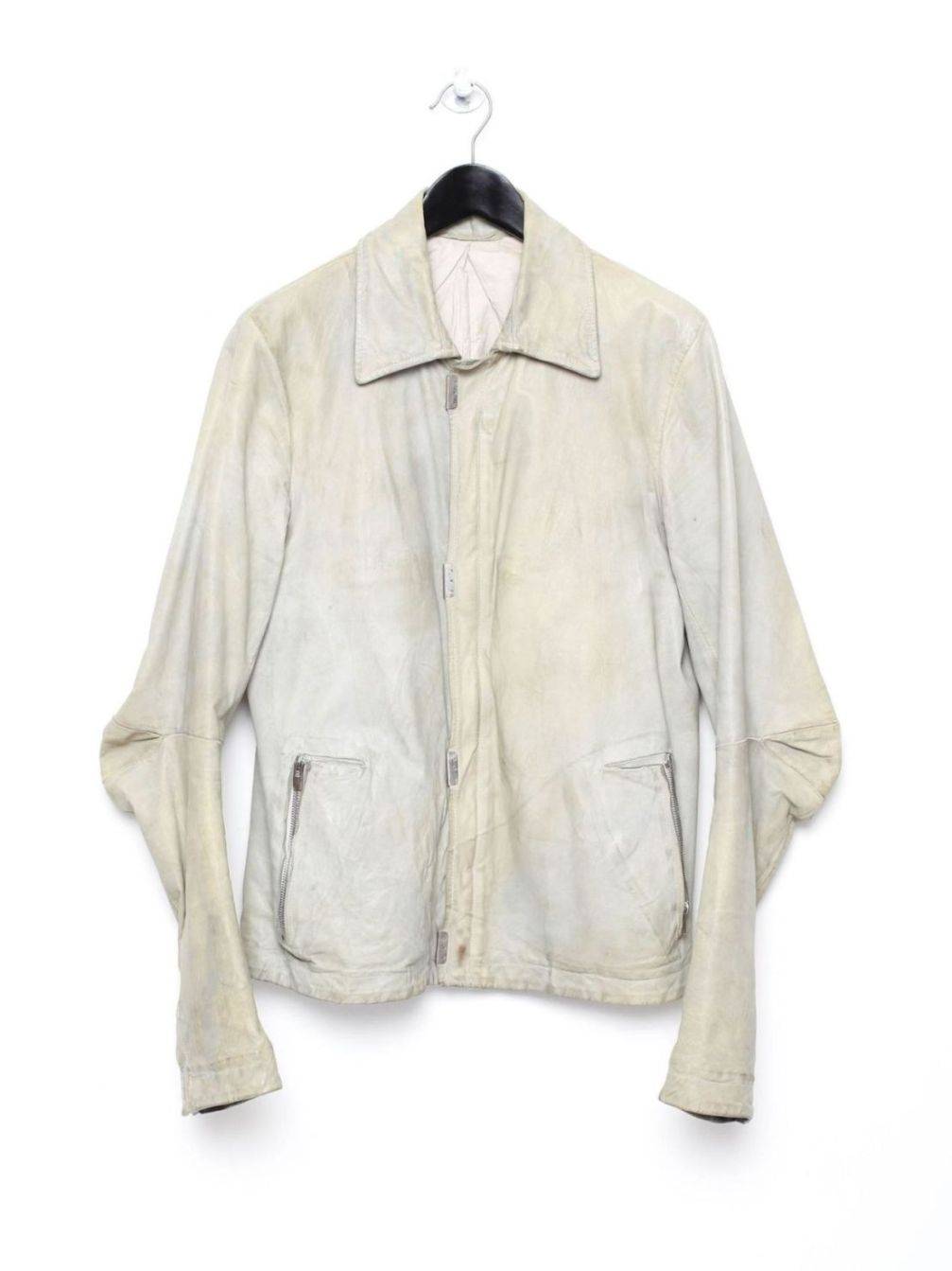 Carol Christian Poell Milk Scarstitch Leather Jacket