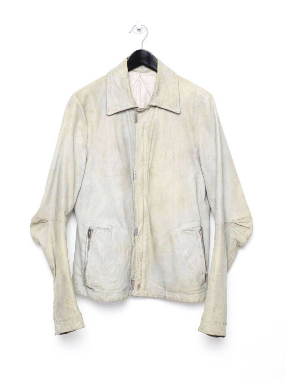 Carol Christian Poell Milk Scarstitch Leather Jacket