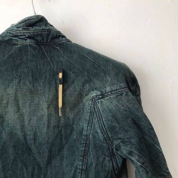 Boris Bidjan Saberi Blue Sandwashed TEJANA1 Cotton Jacket