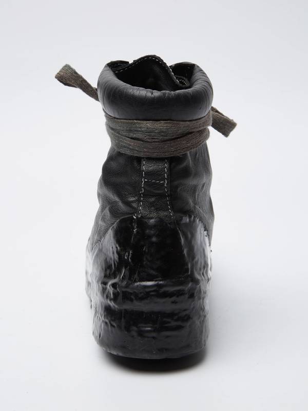 Pre-Loved] Carol Christian Poell Black Rubber Drip High-Top